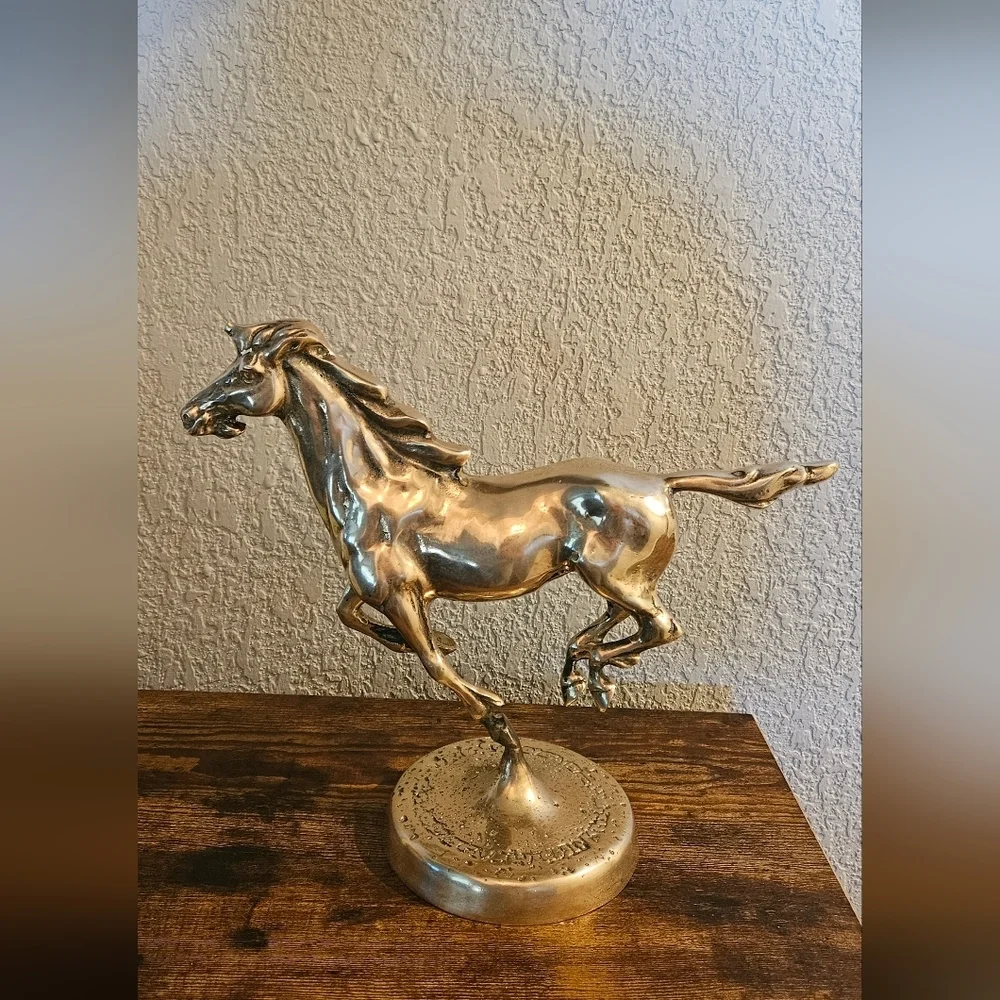 Vintage Large Brass Unicorn/horse